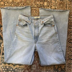 Levi's ribcage bell jeans